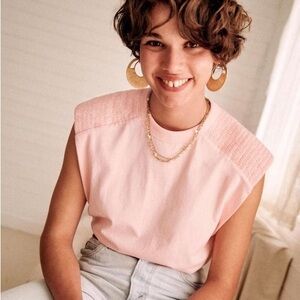 Sezane Robin muscle top white XS